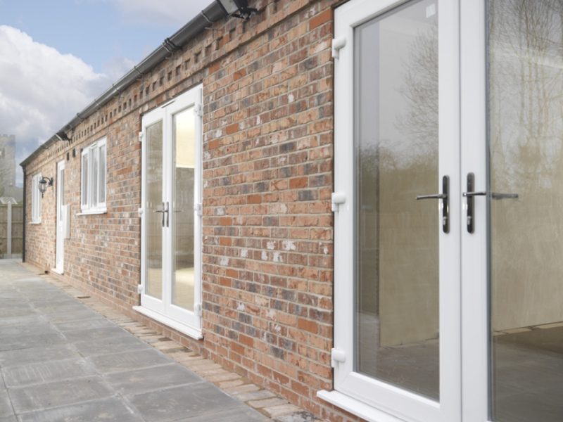 double glazed upvc door installation
