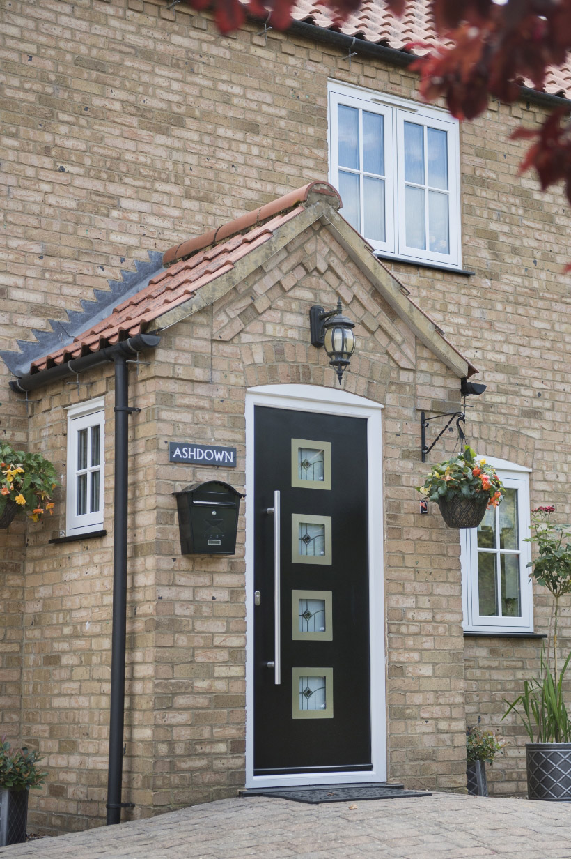 black composite doors
