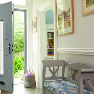 aluminium front doors lifestyle image open