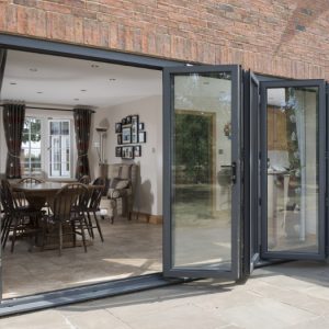 modern aluminium bifold doors