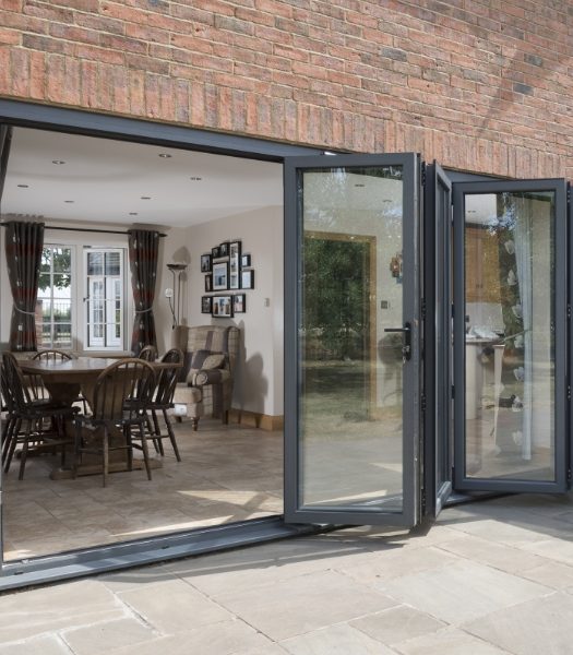 modern aluminium bifold doors