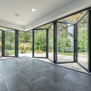 bifold door open