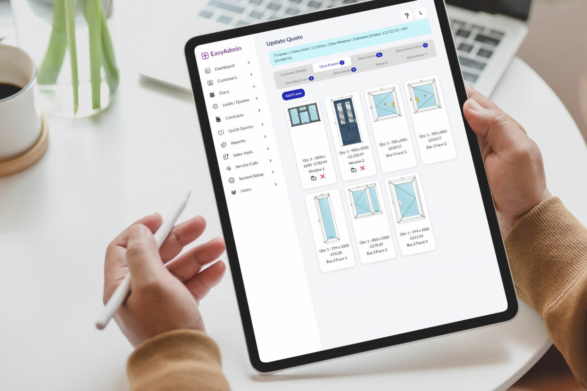 EasyAdmin software for trade customers 
