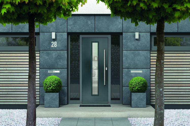 Before and after entrance doors