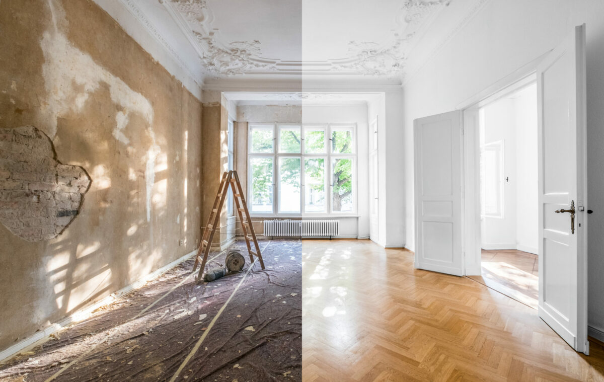 before and after renovation